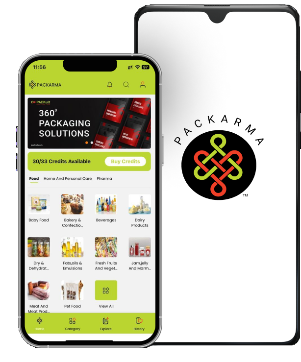 Categories of product for which Packarma packaging app developed by Packult offers Packaging solution.